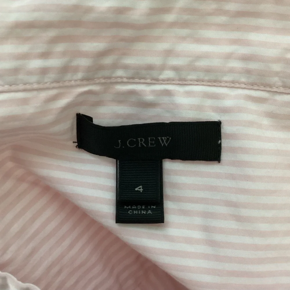 J. Crew Funnelneck Striped Top Size 4